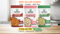 NUTZO Roasted Makhana Peri Peri + Himalayan Salt + Mint | 55g (Pack of 3)